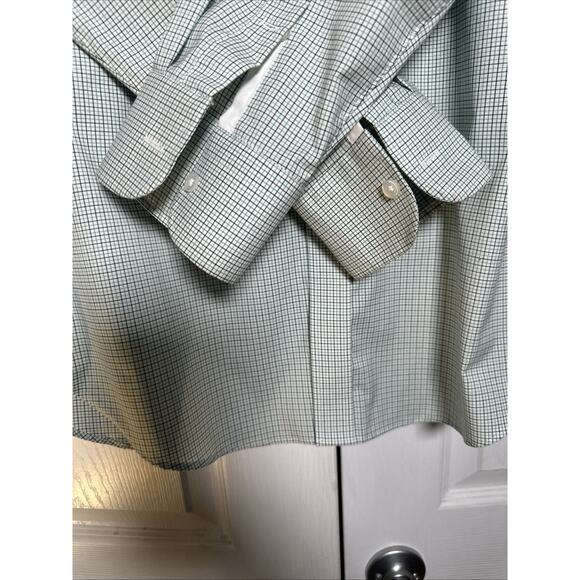 J Crew Men's Large 16 33 Ludlow Button Front Slim Fit Shirt Checkered - Picture 3 of 10